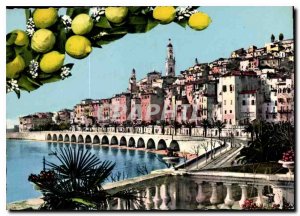 Modern Postcard Menton M General view of the city