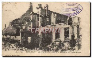 Old Postcard Bazeilles After the Battle ruins of the House of M Thomas Frique...