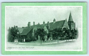 PORT SUNLIGHT, Merseyside England ~ Park Road VILLAGE SCHOOLS - UK Postcard