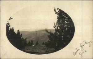 Scenic - Bozeman MT Cancel 1908 Real Photo Postcad