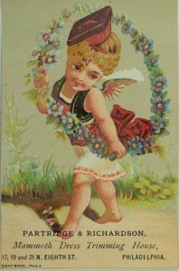 Lot of 4 Partridge & Richardson Bee Hive Stores Adorable Cherubs Fan Flowers P79