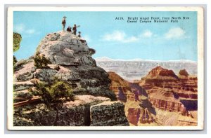 Bright Angel Point Grand Canyon National Park Arizona AZ UNP WB Postcard Z10