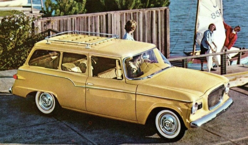 c. 1950 Lark Station Wagon Advertising Postcard P31 