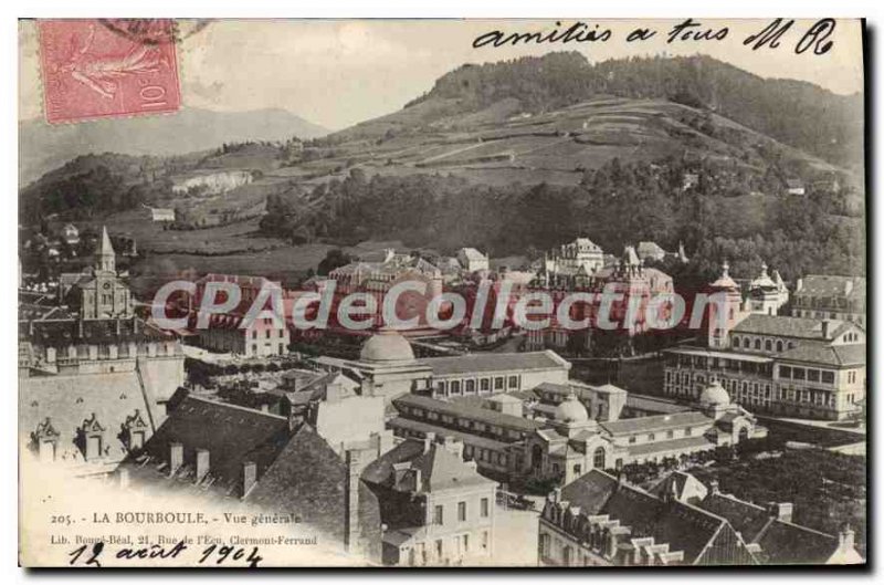 Old Postcard La Bourboule general view