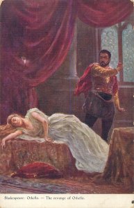 Fine art postcard painting Shakespeare Othello revenge