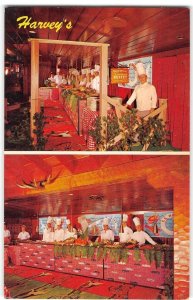 HARVEY'S Resort Hotel Casino Chefs LAKE TAHOE Nevada 1950s Vintage Postcard
