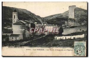 The turbie Postcard Old Tower d & # & # 39Auguste and 39eglise