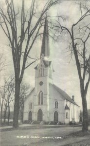 United States Lakeville Connecticut St. Mary's Church postcard