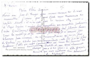 Menton - Vue Generale seizure of Cap Martin - Old Postcard