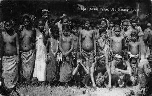 RPPC SAKAI TRIBE ULU BATANG PERAK MALAYSIA PENANG REAL PHOTO POSTCARD 1935