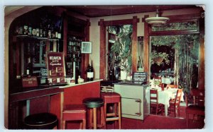 MUKWONAGO, WI ~ Smallest Bar HEAVEN CITY HOTEL 1951 Waukesha County Postcard