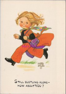 Children Postcard - Artist Mabel Lucie Attwell. Girl Running  RR20780