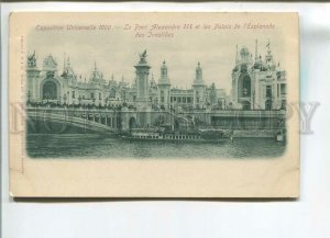 482570 FRANCE PARIS 1900 year World's Fair Alexandre III bridge pleasure steamer