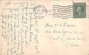 Woodland Cemetery Entrance Dayton Ohio #2 1916 postcard