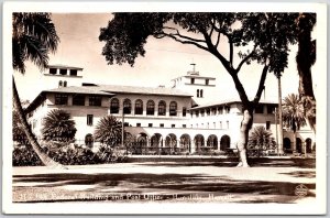 Federal Building And Post Office Honolulu Hawaii RPPC Real Photo Postcard