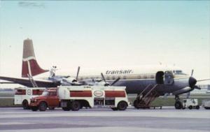 Esso Fuel Truck Fueling Transair Douglas DC-7