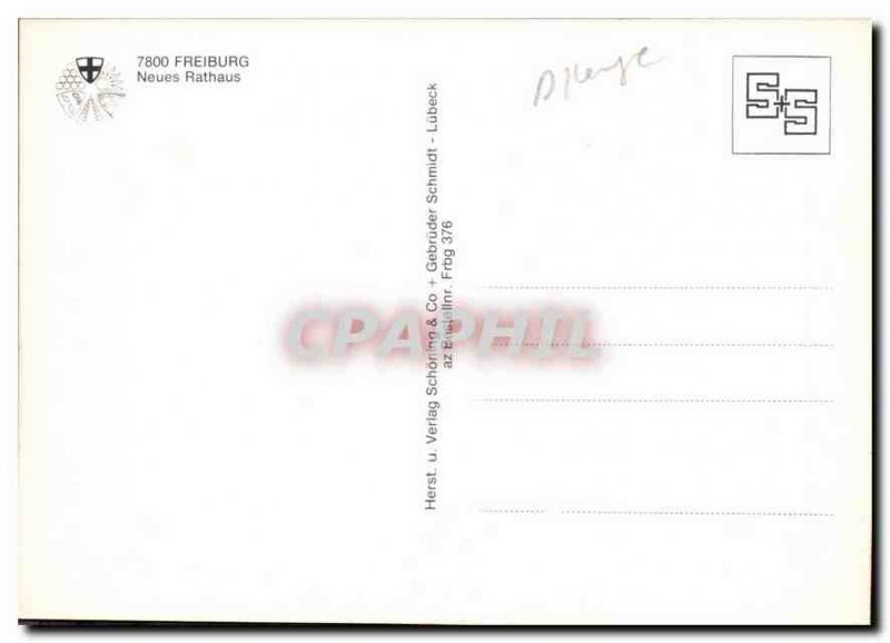 Modern Postcard Neues Rathaus Freiburg