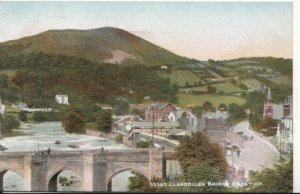 Wales Postcard - Llangollen Bridge & Station - Denbighshire - Ref 3897A