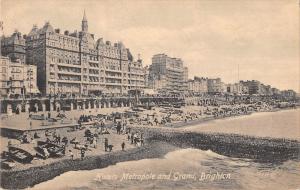 uk39498 hotel metropole and hrand birghton real photo uk lot 22 uk