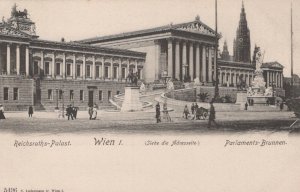 Austria Postcard - Vienna / Wien - Parlaments-Brunnen    T10526