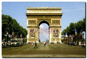 Modern Postcard Paris Arc de Triomphe