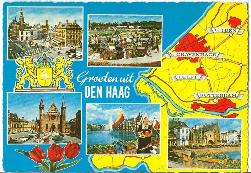 Netherlands, Groeten uit Den Haag, 1969 used Postcard