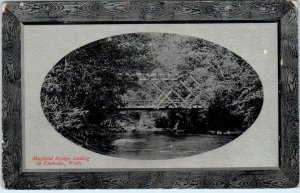 MAYFIELD, Washington WA ~ Bridge to Chehalis now under Water 1910s  Postcard