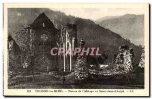 Thonon les Bains - Ruins of & # 39Abbaye Saint Jean d & # 39Aulph - Old Postcard