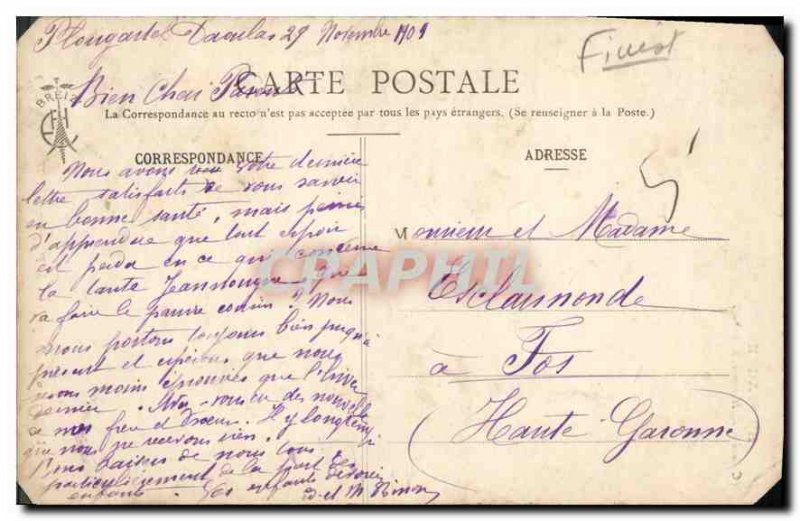 Old Postcard Brittany A Baptism has Plougastel Daoulas Folklore