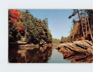 Postcard The Narrows, Upper Dells Of The Wisconsin River, Wisconsin Dells, WI