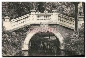 Old Postcard Paris Parc Monceau Bridge