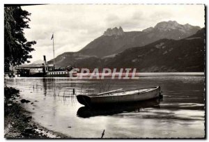 Postcard Modern Lake D & # 39Annecy Bafeau Passage Du Bout Du Lac Boat