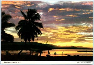 Postcard - Sundown - Jamaica, West Indies