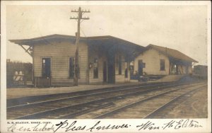 Essex Connecticut CT RR Train Station Depot 1906 Used Real Photo Postcard