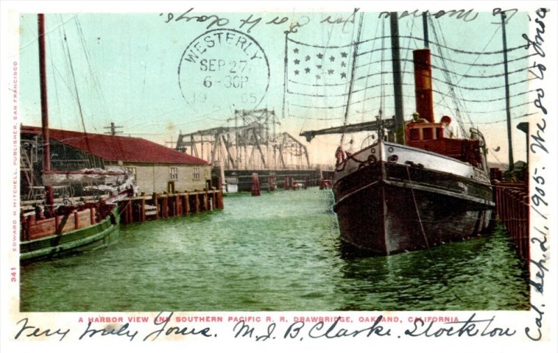 11834  DPO RF 2 Weekapaug RI 1905   CA Oakland 1904 Harbor View