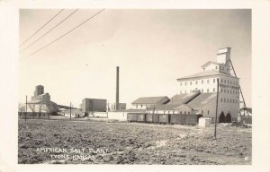  LP75 LYONS Kansas RPPC Postcard American Salt Plant