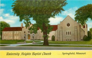 Baptist Church Springfield Missouri University Heights Postcard MWM 20-11329