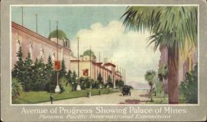 1915 Panama Pacific Expo San Francisco Avenue of Progress Postcard