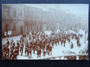 Yorkshire DONCASTER Church Parade shows F. PICKERING N.S.S.T. - Old RP Postcard