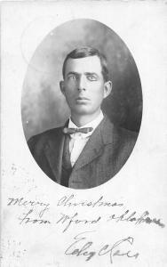 F22/ Weatherford Oklahoma RPPC Postcard 1906 Well-Dressed Man