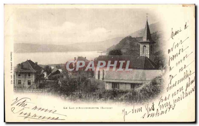 Old Postcard Lake Aiguebelette D