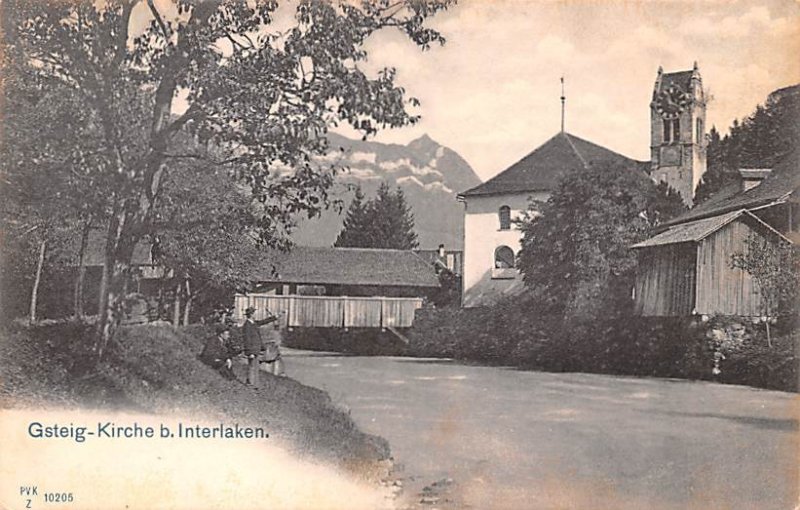 Gsteig Kirche b Interlaken Switzerland Unused 