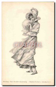 Old Postcard Fantasy Illustrator Woman