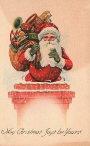 Vintage Postcard 1910's May Christmas Joy Be Yours Merry Christmas Greetings