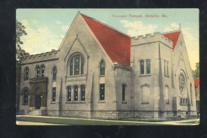SEDALIA MISSOURI MASONIC TEMPLE BUILDING SLATER MO. VINTAGE POSTCARD