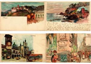 ITALIE  ITALY LITHO LITHOGRAPHY 350 CPA Pre - 1920