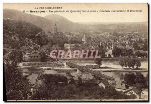 Old Postcard Franche Comte Besancon Vue Generale From Saint John Citadel Chau...