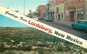 Highway Through Town Lordsburg New Mexico Schaaf #11741950s Postcard 21-2612
