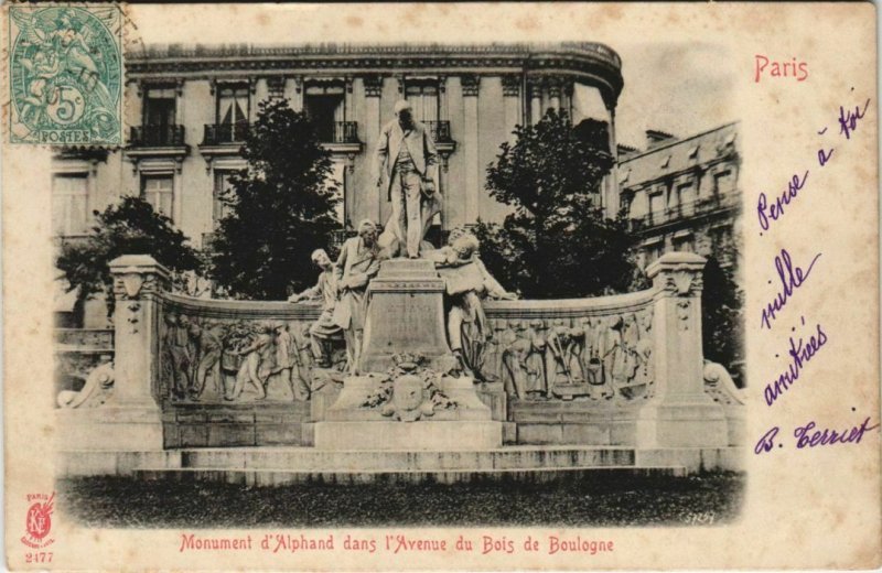 CPA PARIS ed. K.E. 16e 2177 monument d'Alphand (926543)