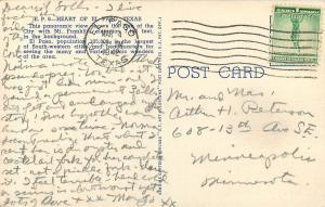 Linen Postcard; Downtown Heart of El Paso TX, Hilton & Hotel McCoy, Posted